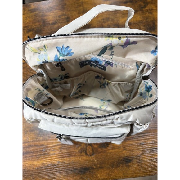 Lug Alpine Crossbody Women’s Bag with Adjust Strap and Multiple Zippered Beige - Picture 6 of 7